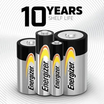 Long-Lasting Energizer D Cell Alkaline Batteries 12 Count