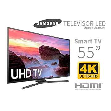 Samsung UN55MU6300 55-Inch 4K Ultra HD Smart LED TV – Stunning Resolution and Vibrant Colors