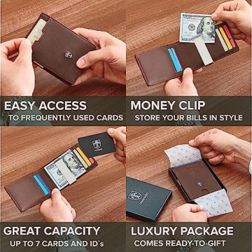 TRAVANDO Money Clip Wallet RIO - Slim RFID Wallet for Men