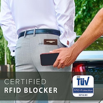 TRAVANDO Money Clip Wallet RIO - Slim RFID Wallet for Men