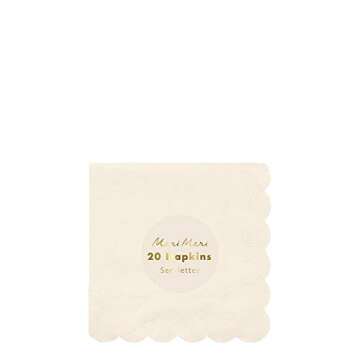 Meri Meri Cream Small Napkins