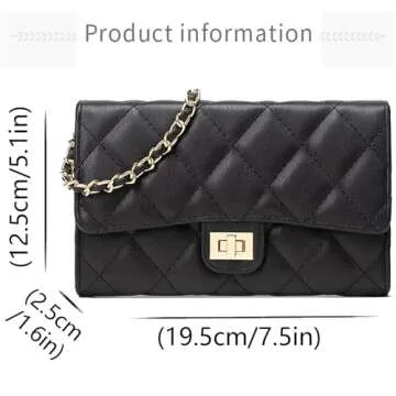 Compact Quilted Crossbody Bag for Women - Stylish & Versatile
