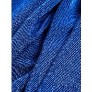 Avanova Women Low Rise Bodycon Maxi Skirt Elastic Waist Casual Sexy Long Pencil Skirts Blue Large