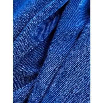 Avanova Women Low Rise Bodycon Maxi Skirt Elastic Waist Casual Sexy Long Pencil Skirts Blue Large