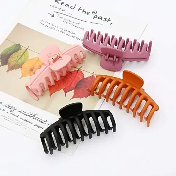 8 Pcs Large Claw Hair Clips for Thick Hair
