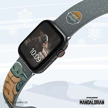 Star Wars: The Mandalorian - Grogu Smartwatch Band - Officially Licensed, Compatible with Every Size & Series of Apple Watch (watch not included)