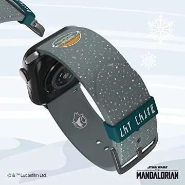 Star Wars: The Mandalorian - Grogu Smartwatch Band - Officially Licensed, Compatible with Every Size & Series of Apple Watch (watch not included)