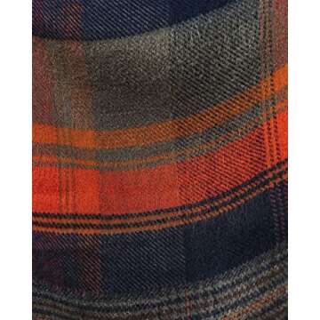 Trendy Women's Plaid Poncho Wrap Cape - Perfect for All Seasons!