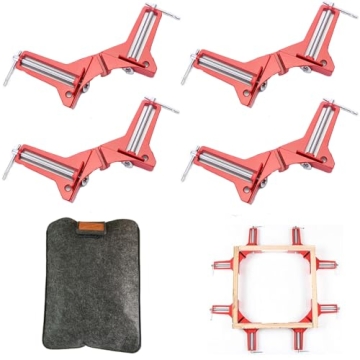GoLucky7 Right Angle Clamps - Set of 4 for Perfect Projects