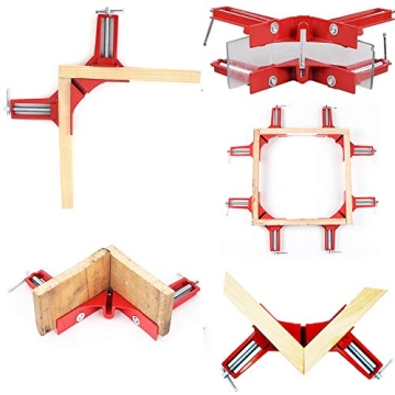 GoLucky7 Right Angle Clamps - Set of 4 for Perfect Projects