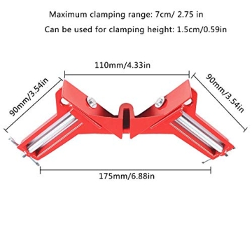 GoLucky7 Right Angle Clamps - Set of 4 for Perfect Projects