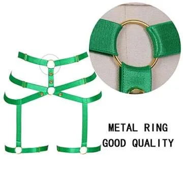 Stylish Women's Punk Garter Harness for Parties & Cosplay