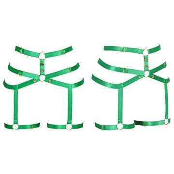 Stylish Women's Punk Garter Harness for Parties & Cosplay