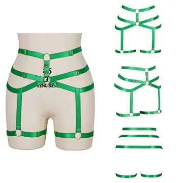 Stylish Women's Punk Garter Harness for Parties & Cosplay