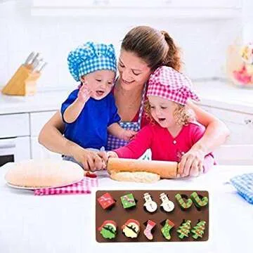 4 Pack Christmas Silicone Molds for Easy Holiday Treats