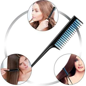 Leinuosen Triple Teasing Comb Set for Effortless Styling