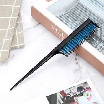 Leinuosen Triple Teasing Comb Set for Effortless Styling