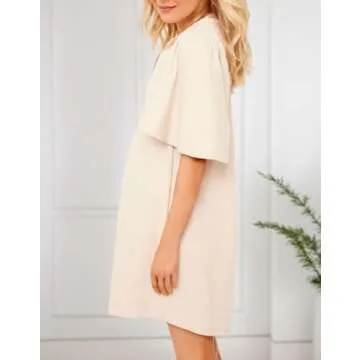 Kedera Flutter Sleeve Mini Dress for Women in Khaki