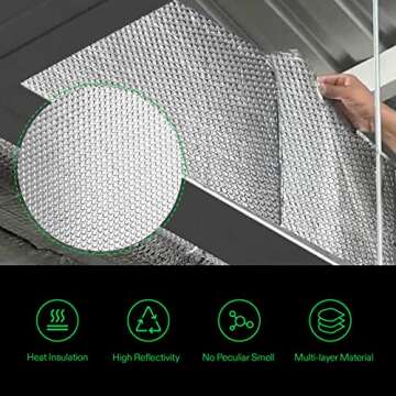 VIVOSUN Double Bubble Reflective Foil Insulation Wrap 25 Ft