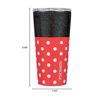 Corkcicle Disney Minnie Travel Tumbler for Hot or Cold Drinks