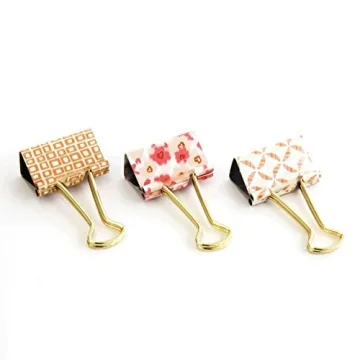 U Brands Floral Binder Clips - Stylish & Durable Office Supply