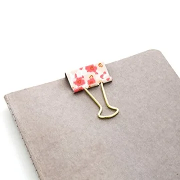 U Brands Floral Binder Clips - Stylish & Durable Office Supply
