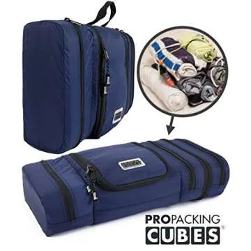 Lightweight Waterproof Toiletry Bag - Space-saving Design