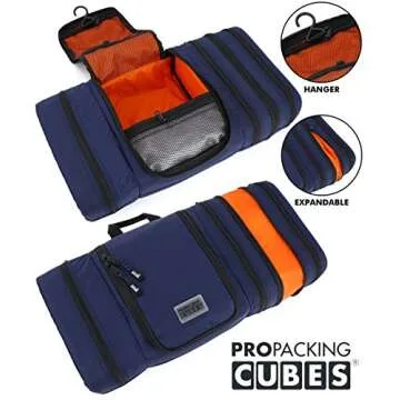 Lightweight Waterproof Toiletry Bag - Space-saving Design