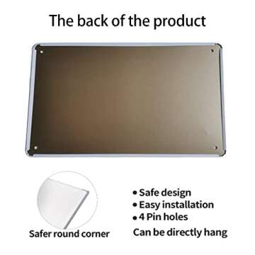 Generic Funny Vintage Tin Sign Red Cherry Fruit Metal Tin Sign Wall Art Home Decor Kitchen Poster Cafe Bar Home Room Cave Beauty Cute Metal Sign 8 X 12 Inches