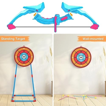 Kids Bow and Arrow Set with Light Up Toys and 14 Arrows