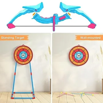 Kids Bow and Arrow Set with Light Up Toys and 14 Arrows