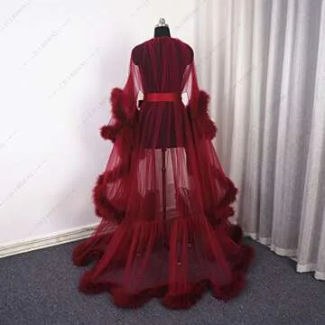 Old Hollywood Sexy Wedding Robe – Custom Made Comfort in Burgundy