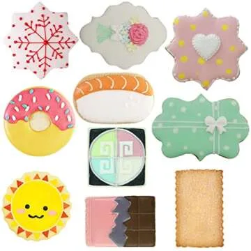Fancy Plaque Cookie Cutters Set for Creative Baking