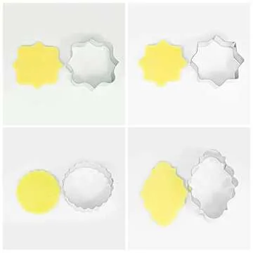Fancy Plaque Cookie Cutters Set for Creative Baking