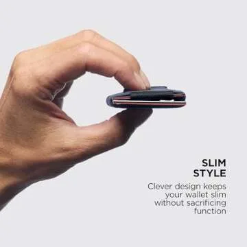 NOMATIC Minimalistic Wallet for Men and Women - Slim Wallet Fits In Front Pocket - Holds 4-15 Cards - Hidden Cash Holder and Key Holder Pocket (Black)