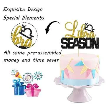 Libra & Scorpio Zodiac Cake Topper for Celebrations