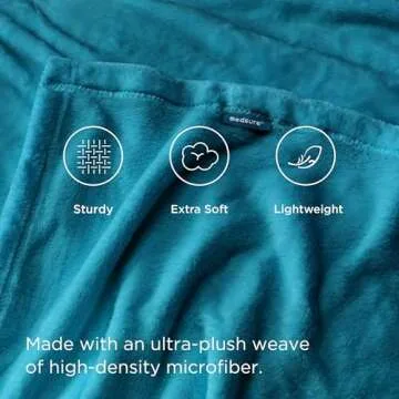Bedsure Fleece Throw Blanket - Cozy Soft Microfiber Comfort