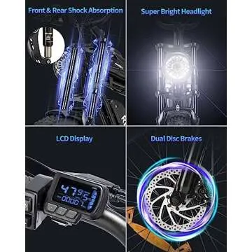 Ridstar Electric Motorcycle - 1000W Power & 30 MPH Speed