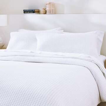 California Design Den King Size Duvet Cover Oversized Set 100% Cotton 3 Pc Set with Pillow Shams,Sof...