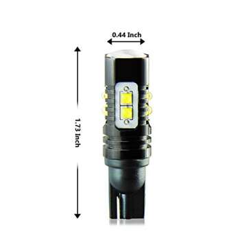 JDM ASTAR Super Bright Max 50W High Power 912 921 White LED Bulb For Backup Reverse Lights