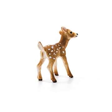 Schleich Realistic White-Tailed Fawn Figurine - Durable Toy