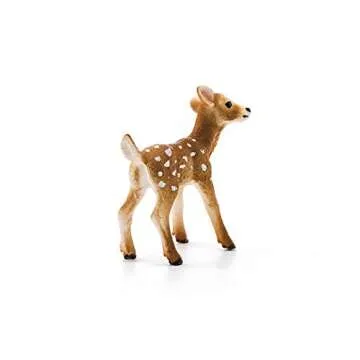 Schleich Realistic White-Tailed Fawn Figurine - Durable Toy