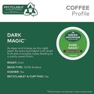 Green Mountain Coffee, Dark Magic (Extra Bold), 120-Count K-Cups for Keurig Brewers