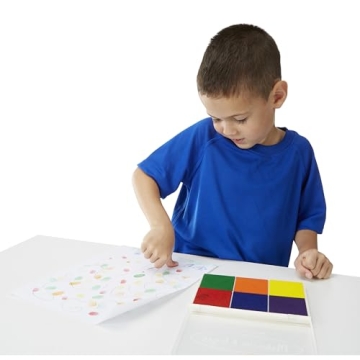 Melissa & Doug Rainbow Stamp Pad - Washable Inks for Kids