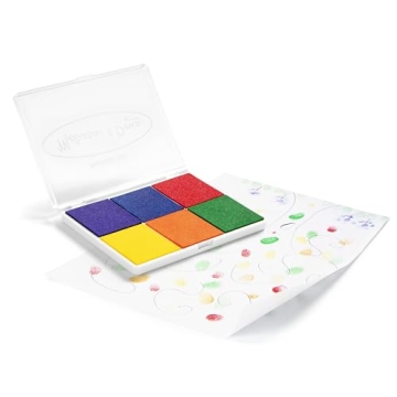 Melissa & Doug Rainbow Stamp Pad - Washable Inks for Kids