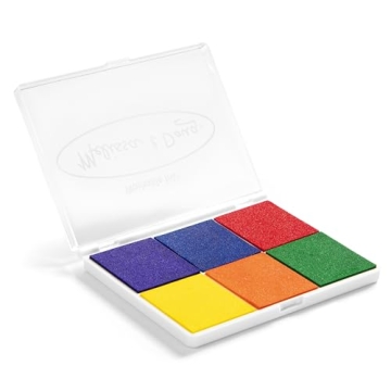 Melissa & Doug Rainbow Stamp Pad - Washable Inks for Kids