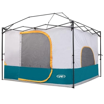 UNP Camping Canopy Tent - Spacious 10x10 Canopy Inner Tent, Easy Setup, Ocean Blue