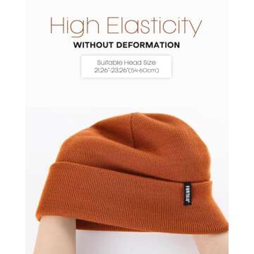 FURTALK Beanie Hat for Men Women Winter Hats for Women Men Soft Warm Unisex Cuffed Beanie Knitted Skull Cap