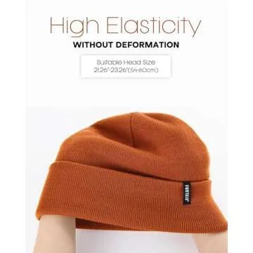 FURTALK Beanie Hat for Men Women Winter Hats for Women Men Soft Warm Unisex Cuffed Beanie Knitted Skull Cap