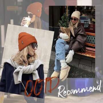 FURTALK Beanie Hat for Men Women Winter Hats for Women Men Soft Warm Unisex Cuffed Beanie Knitted Skull Cap